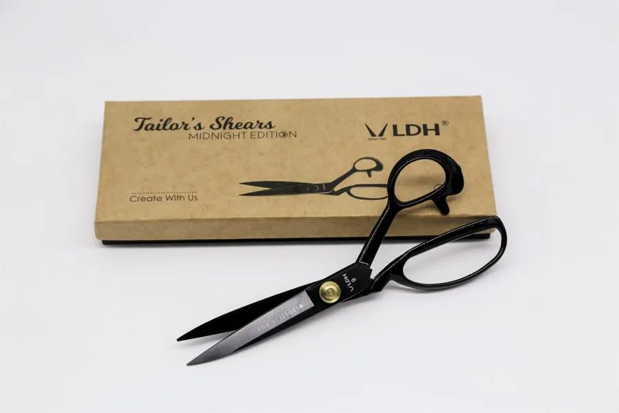10" Midnight Edition LDH Fabric Shears Left Handed