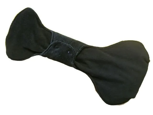 Black Mega Pad - Organic Cotton Reusable Maternity Pad Very Heavy Flow Pad