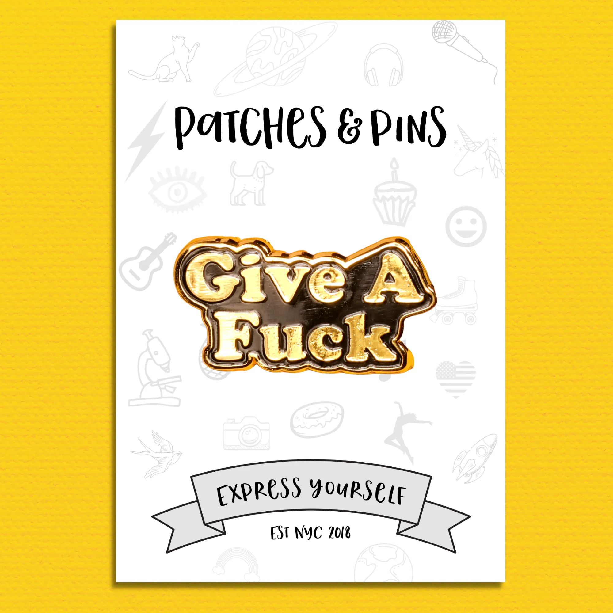 Give a Fuck Enamel Pin