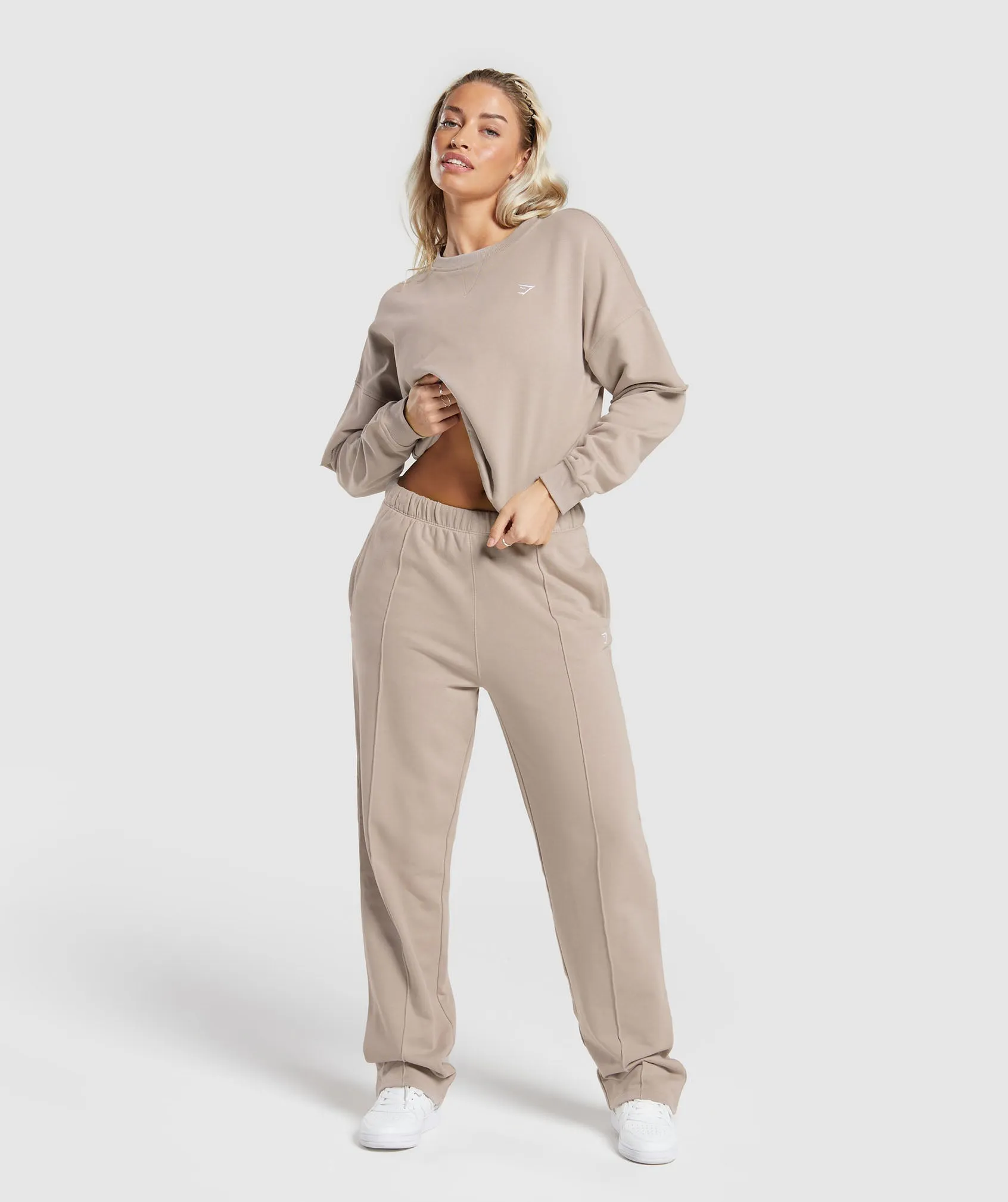 Gymshark Lifting Oversized Sweatshirt - Stone Pink