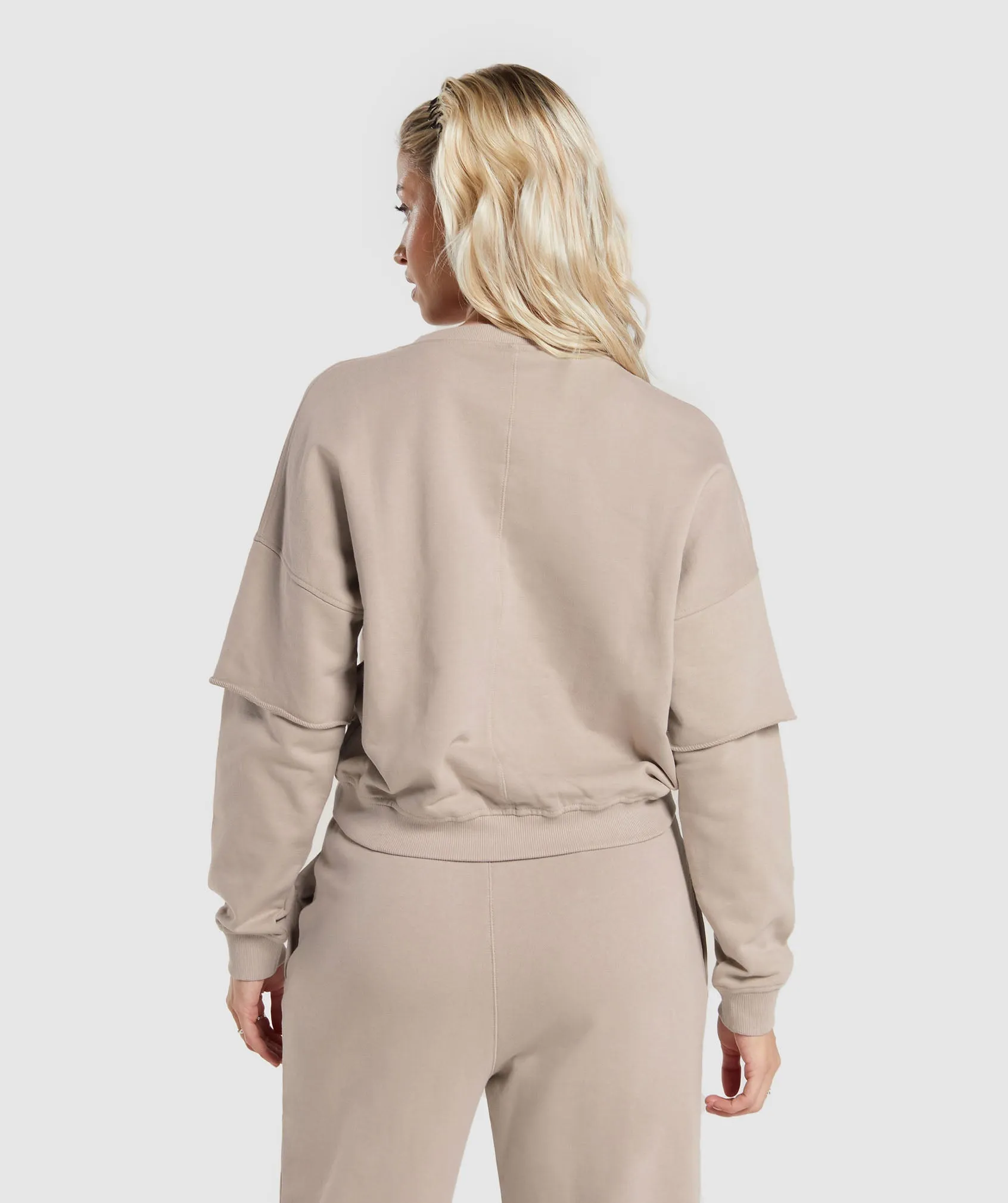 Gymshark Lifting Oversized Sweatshirt - Stone Pink