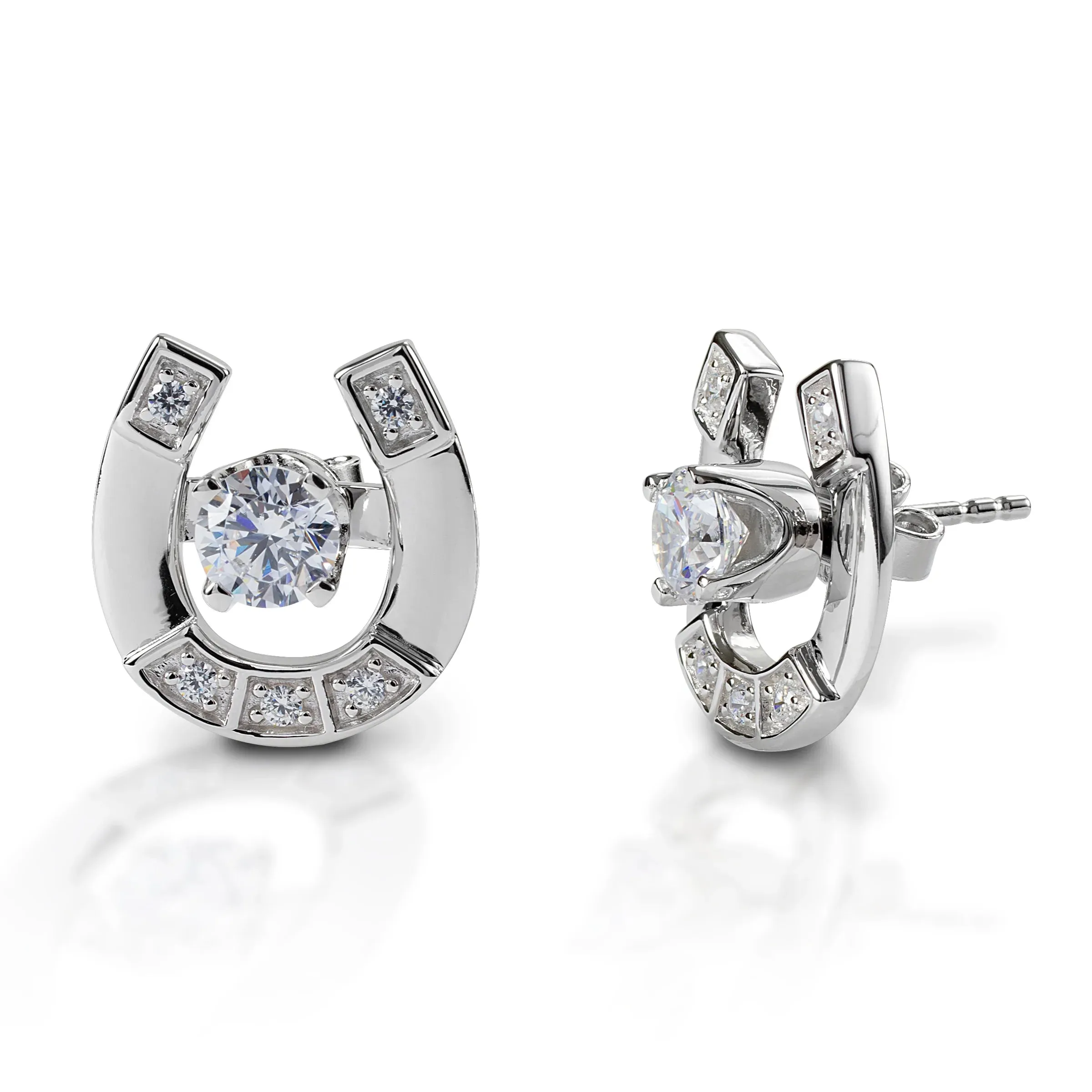 Kelly Herd Stud With Horseshoe Earring