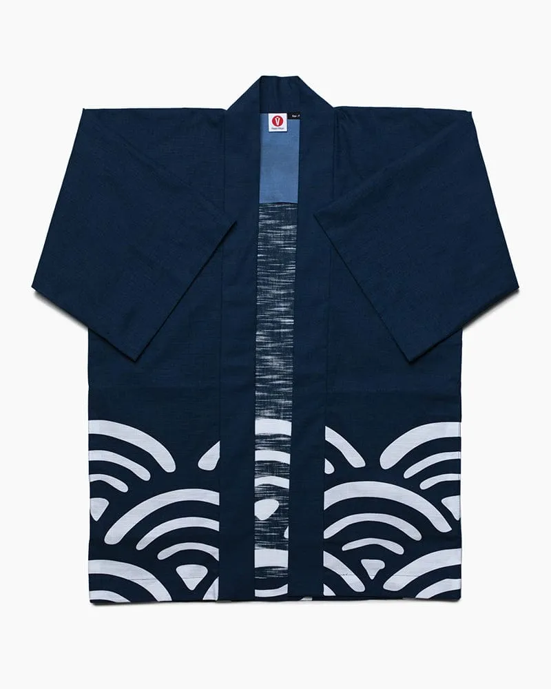 Modern Happi Jacket, Slab Cotton, Seigaiha