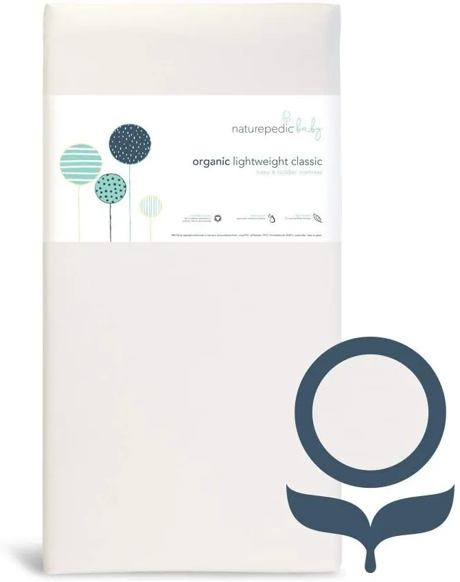Naturepedic Lightweight Classic Organic Crib Mattress (MC34 / 2-Stage)