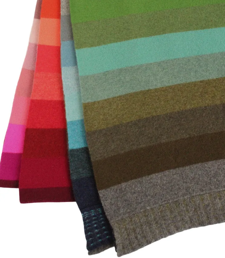 Rainbow After The Storm Scottish Lamb's Wool Throw