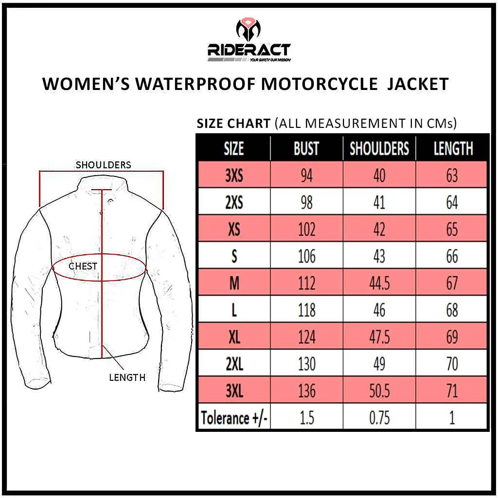 RIDERACT® Women Motorcycle Jacket Waterproof Bella