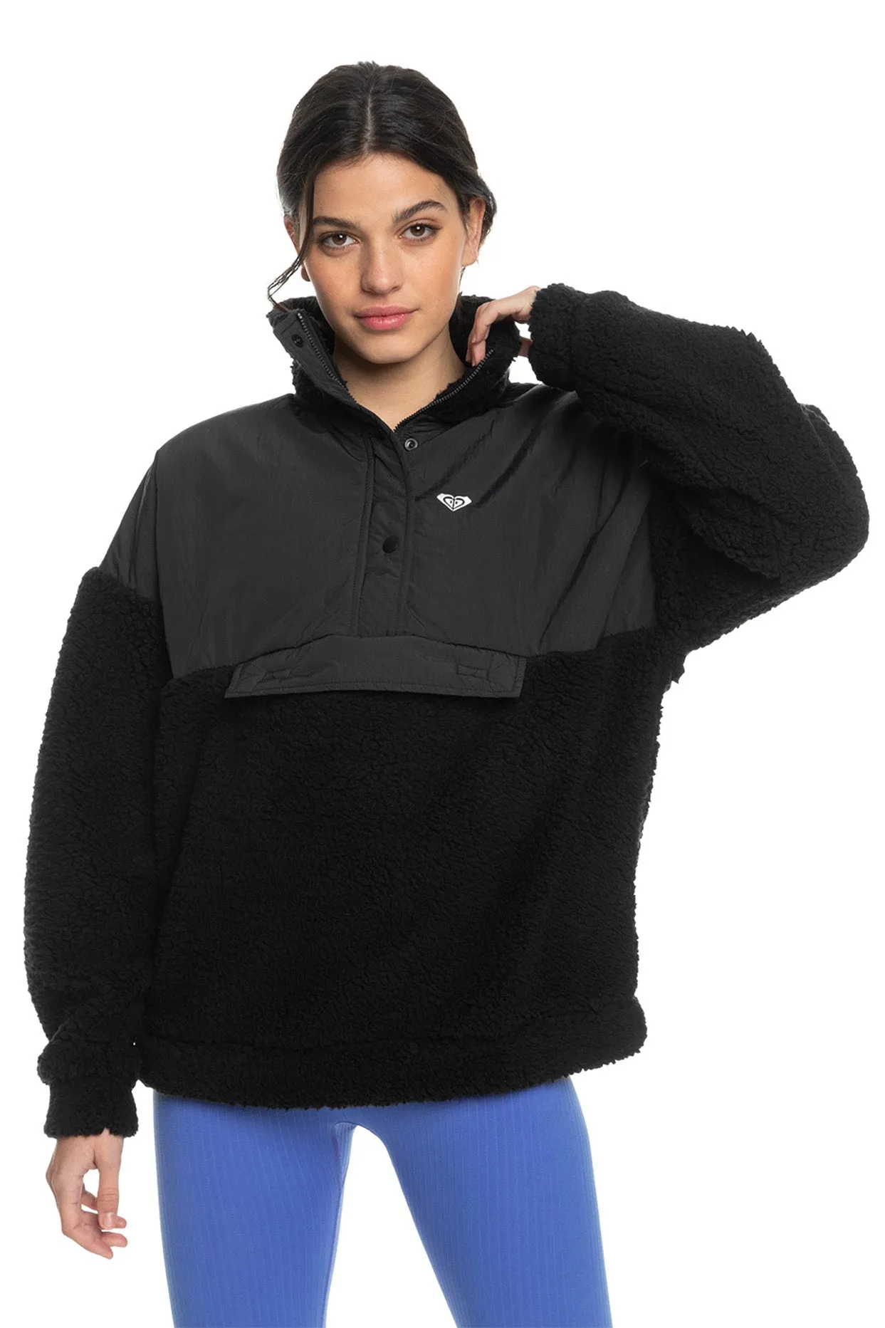 Roxy - Waves Of Warmth Layered Sherpa Sweater