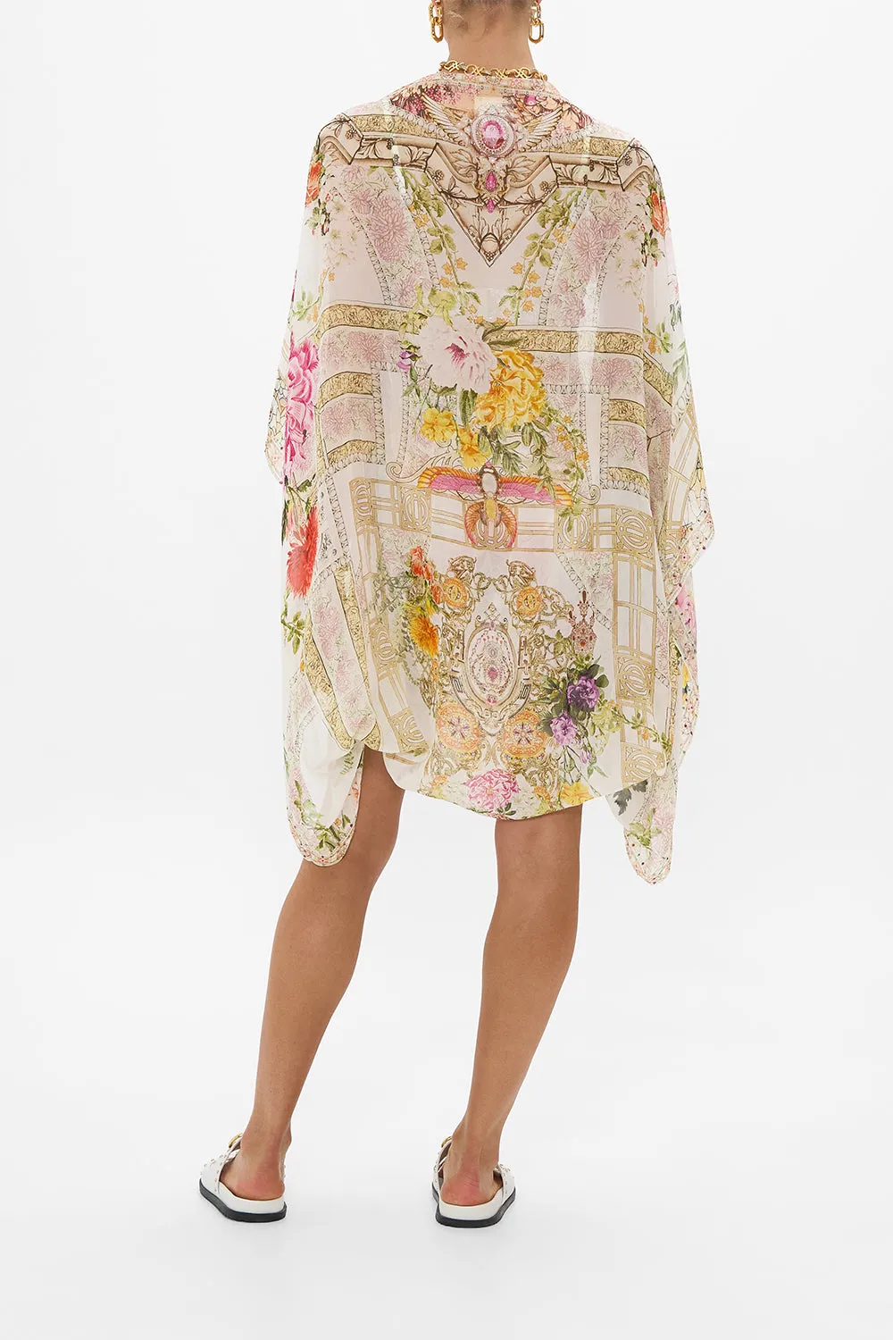 SILK SHRUG EGYPTIAN ROSE