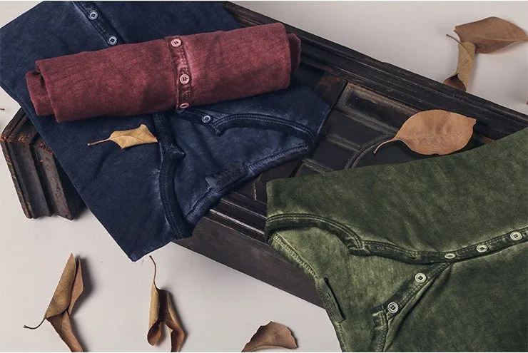 Vintage Henley Long Sleeves