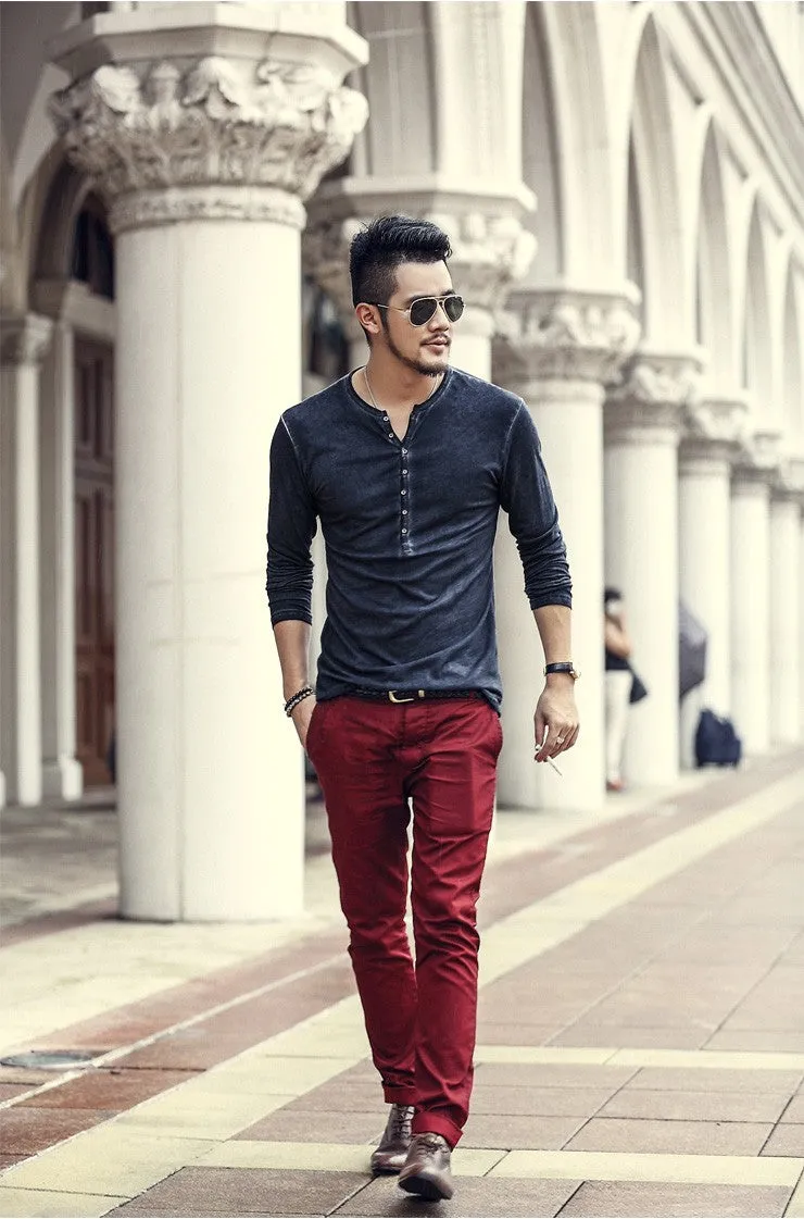 Vintage Henley Long Sleeves