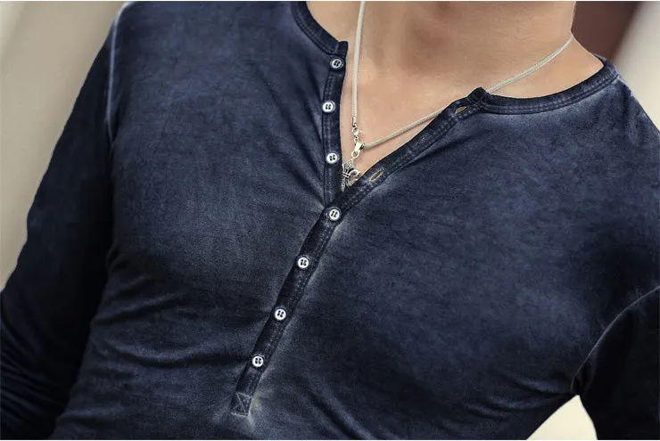 Vintage Henley Long Sleeves